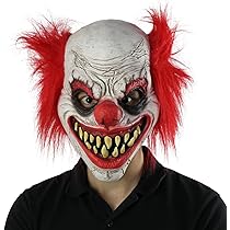 Buy FantasyParty Halloween Creepy Clown Mask, Latex, Unisex-Adults