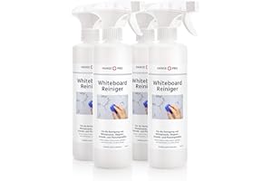 ‎HANSE PRO HANSE PRO Whiteboard-Reiniger, 4 x 500 ml I Cleaner I Löscher I Reinigungs-Spray I Tafel-Reiniger I Zubehör I mit praktischem Sprüh-Kopf