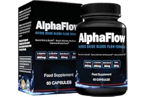 NUTRACRAFT AlphaFlow L-Arginine, L-Citrulline & Beta Alanine | 1340mg Nitric Oxide (NO) Booster for Muscle Growth, Blood Flow, Vascularity & Size | Money Back Guarantee | 60 Vege Capsules