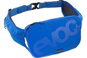 EVOC HIP POUCH torba biodrowa, bum bag (lekka torba na pasek z wieloma przegrodami, z systemem AIR PAD, z możliwością dostosowania), Royal Blue