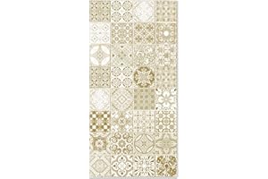 Panorama Dywan winylowy Hydrauliczny Jaen Brązowy 40x80 cm - Dywan Kuchenny Vinyl - Antypoślizgowy i ognioodporny dywan - Duże dywany - PCV