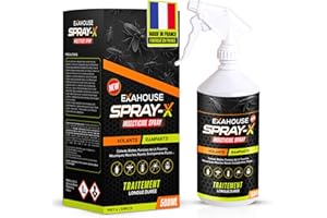 Exahouse Anti Cafards Professionnel Ultra Puissant – Spray Insecticide Multi-Action pour Maison & Jardin | Élimination Express des Cafards