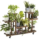 Unho Étagère Plante Scandinave Bois - Grand Support Pot De Fleurs 74x69x27cm Pour Intérieur Et Balcon