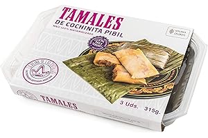 La Reina de las Tortillas - Líder europeo en gastronomía artesanal mexicana - Tamales de cochinita pibil. Listos servir. Maíz 100% nixtamilizado. Aptos para Celiacos. Bandeja de 3 unidades