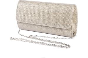 Apradas Women Clutch Purse,Sequin Rhinestone Evening Clutch Chain Shoulder Bag Elegant Sparkly Evening Clutch for Wedding Bridal Prom Party Envelope Bag Handbag Purse