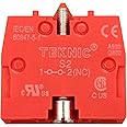 Teknic IEC/EN Auxiliary Block (Red)