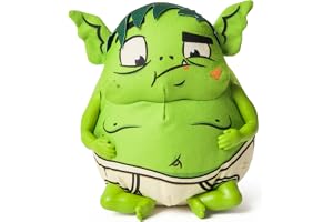 Spin Master Teen Titans Go! Belly Buster Beast Boy Interaktiv plysch med roliga ljudeffekter, barnleksaker för pojkar och fli