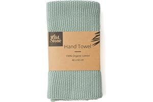 Wild & Stone | Asciugamano da cucina in cotone biologico | Perfetto per la casa | Asciugamani ecologici (Verde Muschio)