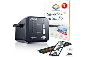 Plustek OpticFilm 8200i AI Film/Slide Scanner 7200 x 7200DPI Negro - escáneres (36,8 x 25,4 mm, 7200 x 7200 dpi, 48 bit, 24 bit, 36 seg/página, 113 seg/página)