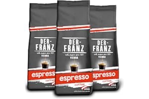 Der-Franz Espresso Coffee, whole bean, 3 x 500 g