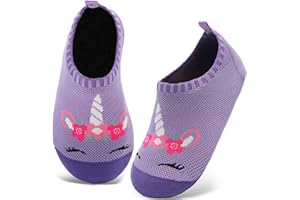 Kyopp Kapcie dziecięce dla chłopców i dziewczynek, oddychające, antypoślizgowe pantofle, miękkie, do nauki chodzenia, dla małych dzieci, do przedszkola, uniseks