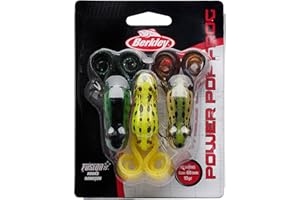 Berkley Unisex Adult Frenzy Power Pop Frog Hard Bait, Assorted, 60 mm