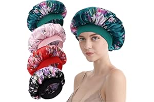 LADES Hair Bonnet for Women – Soft Breathable Hair Cap Shower Caps for Braids Natural Hair