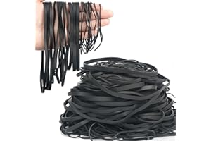 AOUOU Elastici in gomma di dimensioni assortite, peso netto 190 g, elastici tattici per forniture per ufficio, 120 x 1,5 mm, 150 x 6 mm, 180 x 3 mm, 200 x 5 mm