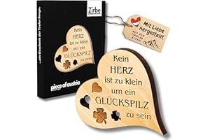 sagl.tirol, Legno di pino cembro, Nessun cuore è troppo piccolo, 7.5 cm breit x 6.5 cm hoch und 1 cm stark