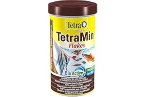 TetraMin Flakes Alimento para peces en forma de escamas, para peces sanos y aguas claras, 500 ml