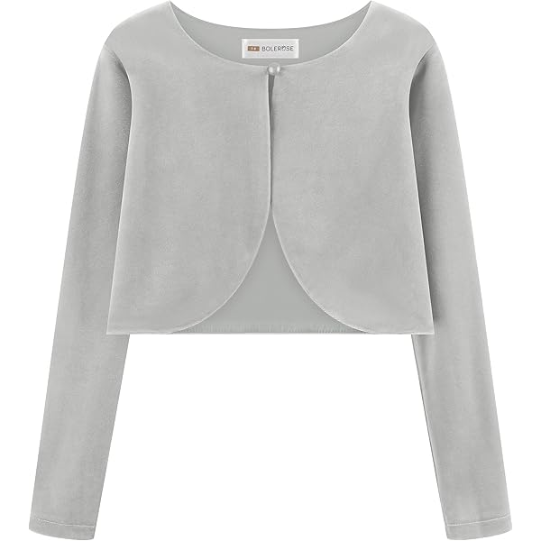 trudge Meisjes pailletten gebreide jas Basic Bolero kinderen glitter lange mouwen schouderjas bolerojasje kort bij communiejurk doopjurk wit/zwart/roze, marineblauw, 140 cm
