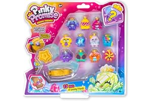 BANDAI TH00004 Royals 12 Pack | This Pinky Promise Multipack Contains 12 Collectable Gemmy Friends 1 Bracelet and 1 Hairclip Combine Gems and Girls Jewellery for Wearable Fun