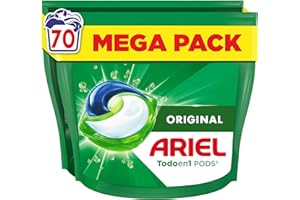 Ariel PODs Todo en 1, Detergente Líquido En Cápsulas Original Cápsulas, 70 Lavados