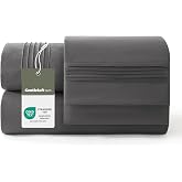 Bedsure Grey Microfiber Bedding Set - 150x190/200 cm, 4 Pieces | 100% polyester microfiber, 30 cm deep pocket, 3M Scotchgard