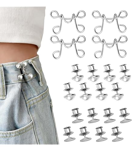 14-Delig Broek Verstellen Clip Set - Verstelbare Tailleband Clips Metaal Voor Broeken En Jurken