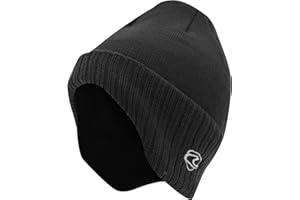 UNIVERSAL TEXTILES Adults Unisex Thermal Knitted Winter Ski/Winter Hat with Lining (Shaped to Cover Ears)