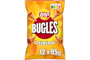 LAY´S BUGLES Lay's Bugles Original – Herzhafter Mais-Snack mit dem originalen Bugles Geschmack (12 x 95 g)