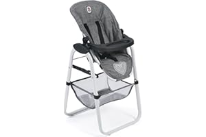Bayer Chic 2000 655 76 Poupée Chaise Haute Jeans Gris