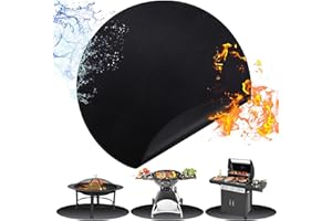 ROCKY&CHAO Tappetino ignifugo 48 Pollici 3 strati Resistente al Fuoco Parascintille per Camino a Legna Tappeto protezione per il pavimento per stufa, camino, barbecue e griglia