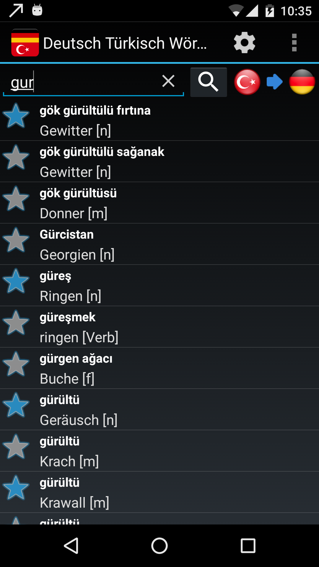 Deutsch Türkisch Wörterbuch Offline : Amazon.de: Apps & Spiele