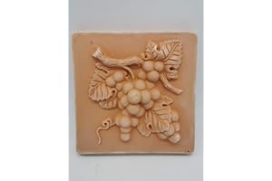 TERAMICO Decorazione murale - pere, limoni e molto altro in terracotta italiana con motivi diversi - Resistente al gelo