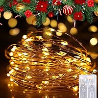 ARCHIES Christmas Lights for Decorations - Starry Fire Fly Fairy String LED Lighting with 30 LED Warm White Color AA…