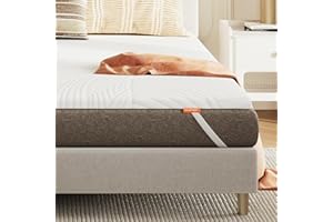 Sweetnight Topper Materasso in Gel 120 x 190 x 5 cm, con Rivestimento Sfoderabile e Lavabile, Coprimaterasso in Memory foam 120 x 190 x 5 cm, con Cinghie Elastiche, Bianco