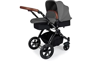Ickle Bubba Stomp V3 2-in-1 Pushchair & Carrycot (Black/Grey/Tan)