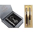 Parker Vector Standard CT(RB+BP) Pen (Black) Vector Camouflage Gift Set - Roller Ball Pen Keychain (Blue Ink)