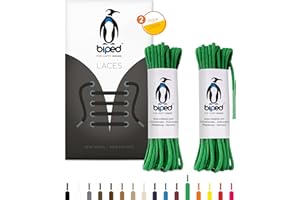biped LACES 2 paia di lacci rotondi in cotone ø 2 mm sottili - lacci rotondi premium per scarpe e stivali in pelle - resistenti agli strappi e lavabili - made in EU z2900