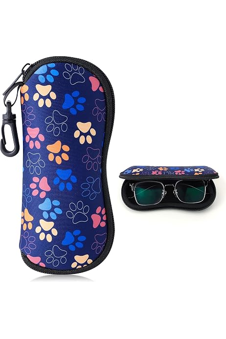 Set 3 Custodie Morbide Per Occhiali In Pelle PU - Protezione Anti Graffio Per Occhiali Da Vista E Da Sole, Colori: Nero, Blu, Marrone