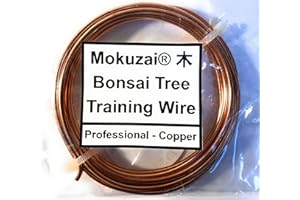 MOKUZAI Bonsai Tree Styling & Training Wire Professional Annealed Bare Copper 2mm 300cm