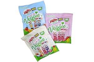 TICAFOU Fritt Veggie Minis 3 x 135g Kaubonbon Vegane Süßigkeiten