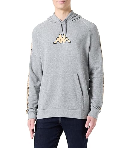 Kappa ZAIVER Beige - Gratis levering | ! - Textiel Capuchon sweaters Heren € 49,99