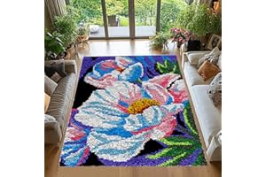 Tehocwiz Kit Tapis Point Noué Création Antidérapant Taille 69 x 102 cm