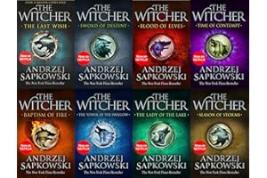 Andrzej Sapkowski Witcher Series 8 Books Collection Set - Blood of Elves, Time of Contempt, Baptism of Fire, Tower of the Swallow, Lady of the Lake, Sword of Destiny, Season of Storms, The Last Wish