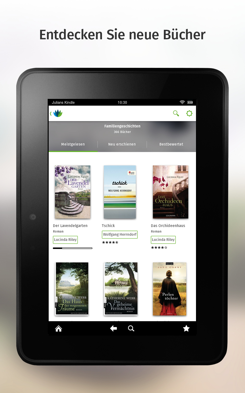 Skoobe Die besten Bücher in der eBook Bibliothek Amazon.de Apps für