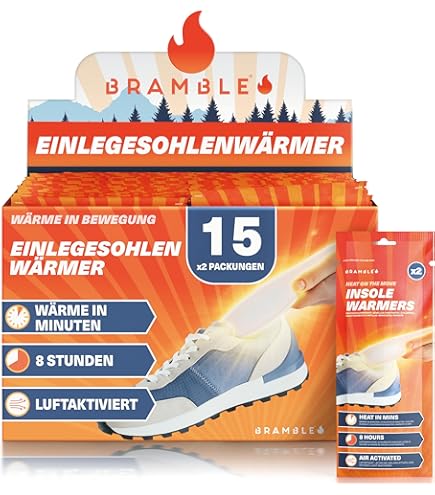 Bramble Hand- & Zehenwärmer 40 Paar - Bis Zu 10 Stunden Wärme