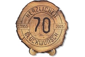 ‎DARO DESIGN DARO Design – Baumscheibe mit Gravur für 20. Geburtstag – Geburtstags Geschenk aus Holz – Hochwertige Holz Geschenke mit Gravur ideal für Geburtstag – Dicke 6mm, Durchmesser 20cm – Made in Germany