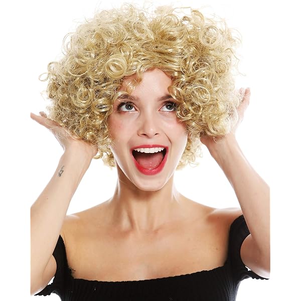 WIG ME UP Karnevalsperücke – Weiße Locken Für Engel, 80er Oder Christkind