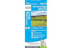 IGN 3328OT Cret de la neige oyonnax lelex pnr du haut jura
