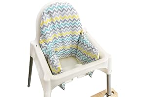 ZARPMA Housse de coussin gonflable compatible avec chaise haute IKEA Antilop (housse uniquement) (vague colorée)