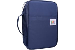 OVAKIA 220 Trous Trousse à Crayon,Grande Capacité Pochette Porte Stylo Sac de Crayon Durable et Anti-Salissant avec 3 Compartiments Trousse Scolaire pour Dessinateur Professionnelle ou Amateur