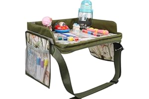 YZNlife Kids Car Table,Upgraded Travel Tray for Airplane and Road Trips,Lap Desk Essential Accessories